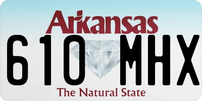 AR license plate 610MHX