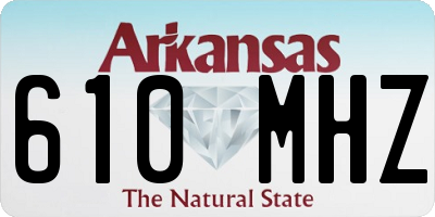 AR license plate 610MHZ
