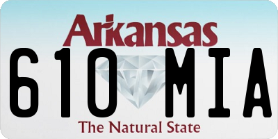 AR license plate 610MIA
