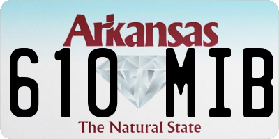 AR license plate 610MIB