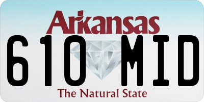 AR license plate 610MID
