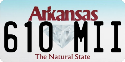 AR license plate 610MII