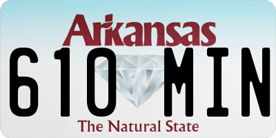 AR license plate 610MIN