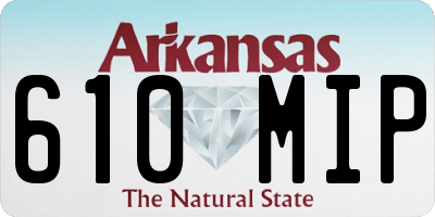 AR license plate 610MIP