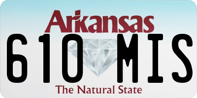 AR license plate 610MIS