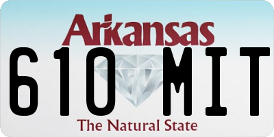 AR license plate 610MIT