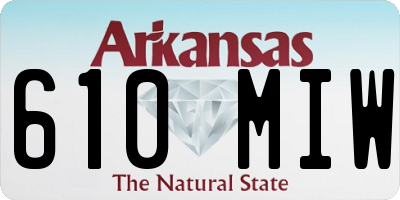 AR license plate 610MIW
