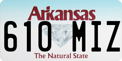 AR license plate 610MIZ