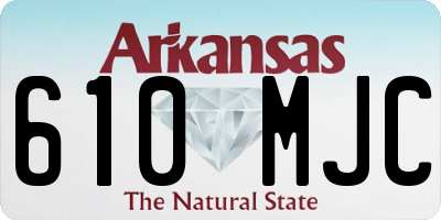 AR license plate 610MJC
