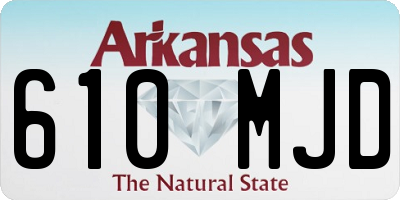AR license plate 610MJD