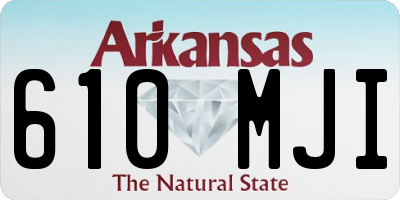 AR license plate 610MJI
