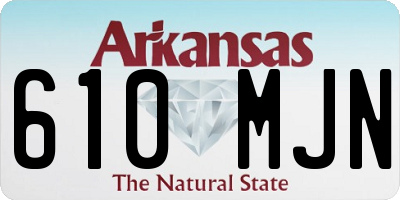 AR license plate 610MJN