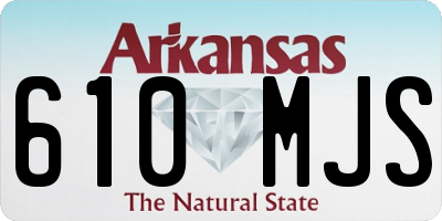 AR license plate 610MJS