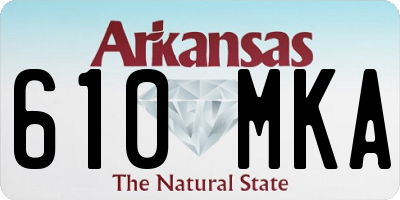 AR license plate 610MKA