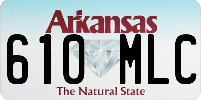 AR license plate 610MLC