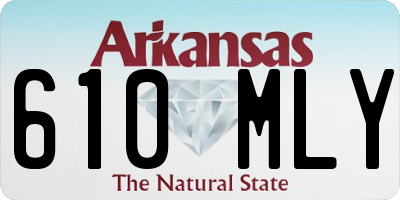 AR license plate 610MLY
