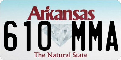 AR license plate 610MMA