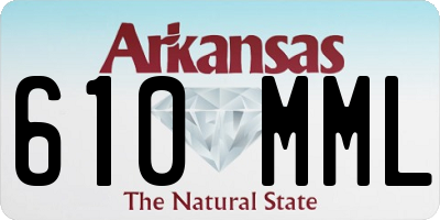 AR license plate 610MML