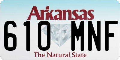 AR license plate 610MNF