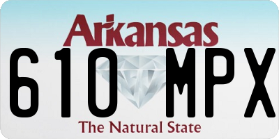 AR license plate 610MPX