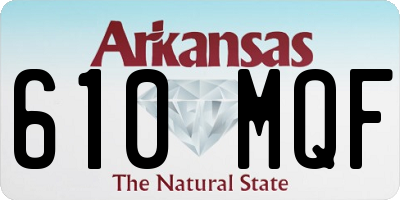 AR license plate 610MQF