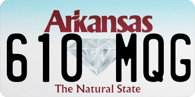 AR license plate 610MQG