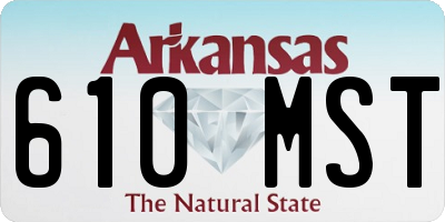 AR license plate 610MST