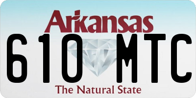 AR license plate 610MTC