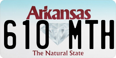 AR license plate 610MTH