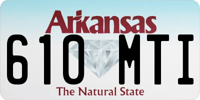 AR license plate 610MTI