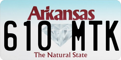AR license plate 610MTK