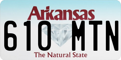 AR license plate 610MTN