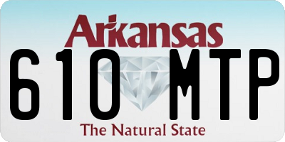 AR license plate 610MTP