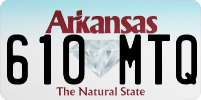 AR license plate 610MTQ