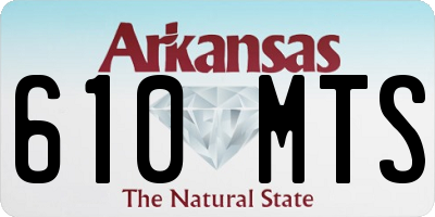 AR license plate 610MTS