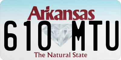 AR license plate 610MTU