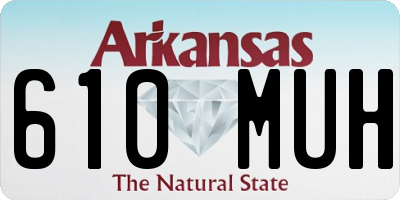 AR license plate 610MUH