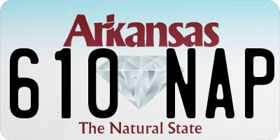 AR license plate 610NAP