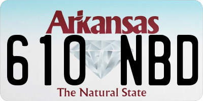 AR license plate 610NBD