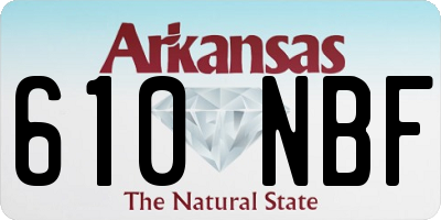 AR license plate 610NBF