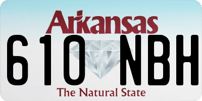 AR license plate 610NBH