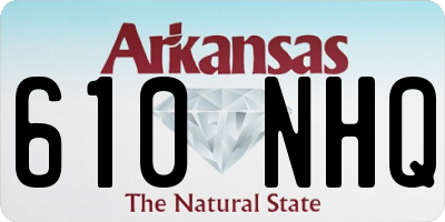 AR license plate 610NHQ