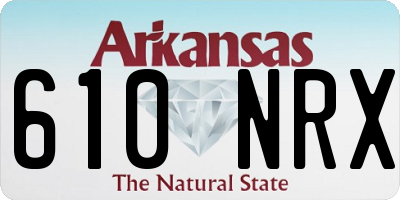 AR license plate 610NRX