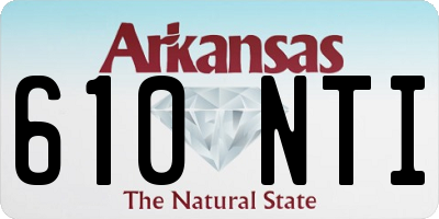 AR license plate 610NTI