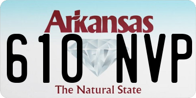 AR license plate 610NVP