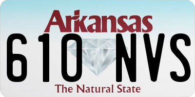 AR license plate 610NVS