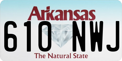 AR license plate 610NWJ