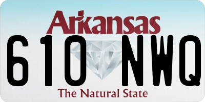 AR license plate 610NWQ