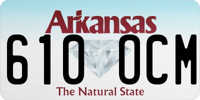 AR license plate 610OCM