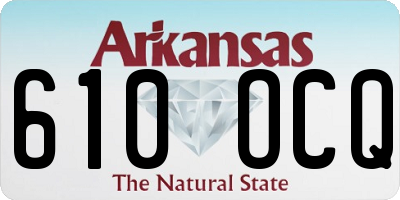 AR license plate 610OCQ